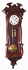 C.1860, Austrian, 2-wt Vienna Regulator, in a serpentine case, dark finish.