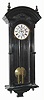 C.1875, German, 2-Wt, Vienna Regulator, in an ebonized case, the unusual movement with exposed escapement on the dial, and with dead beat, dial signed, Wm Bremer, Jr., Hamburg.
