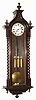 C.1860, Austrian, 3-Wt, Grand Sonnerie, VIENNA REGULATOR, in a walnut case with Gothic twisty columns up the sides, 8-day, 72 beat..
