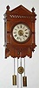 C. 1893 Waterbury Clock Co., "Study No. 3 Weight", 8-day time and strike wall clock.