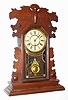 C.1890, Jerome and Co (New Haven)., "Niantic", 8-day time and gong strike walnut mantel clock.