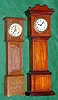 Mixed lot of two /2/ miniature 30 hour tall case timepieces: