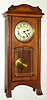 C.1910, German, 8-day time/strike Westminster chime, a dwarf standing model. It is very unusual to see this type case as a standing example.