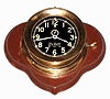 C.1940, (dated) Chelsea Clock Co., Mark I Deck Clock, Navy contract, serial no 7415, accompanied by a brass medallion from the United States LST Association. This clock was sent to us from Florida, and the consignors relative allegedly removed the clock from an LST during WWII.