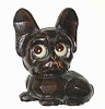 C.1960, German, Oswald Rotating Eye Clock, showing the time by the position of the pupils, in the form of a puppy, molded composition case.
