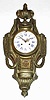 C.1890, French, Samuel Marti, large brass cartel clock in the style of a century earlier.