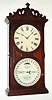 C.1880, Ithaca Calendar Clock Co., "No. 10 Farmer's", 8-day time/strike calendar shelf clock.