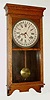 C.1910, Sessions Clock Co., "Regulator No. E", 8-day calendar wall timepiece.