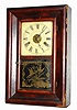 C.1870, Seth Thomas, ROUND BAND, 30 hour time, gong strike and alarm shelf clock.