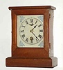 C.1876 (dated), American "Centennial Novelty Clock", unsigned, but lever movement by S. E. Root, case of solid walnut with beveled edges.
