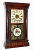 C.1870, Seth Thomas Clock Co., 30-hour time and gong strike rose column clock.
