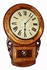 C.1890, Anglo-American, 8-day time/strike wall clock with a New Haven movement.