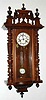 C.1900, German, Junghans, 8-day time and gong strike "R-A" regulator wall clock.