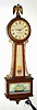 C.1931, Hamilton - Sangamo, 110v, self winding banjo clock, with naval tablets.