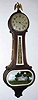 C.1925, New Haven Clock Co., WILSON, 30 Day timepiece banjo, with oval lower frame and glass.