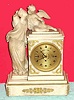 C.1810, Austrian, Roger, Wien, Figural clock of alabaster, with grand sonnerie movement with central calendar, 2-day.