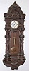 C.1910 Vienna Regulator, large molded clock, with an 8-day time only weight mov't.