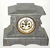C.1900, French, Marti et Cie, 8-day time and bell strike marble mantel clock.
