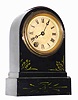 C.1875, Terry Clock Co., Waterbury Conn., 8-day small iron case timepiece.