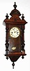C.1910, German, 30-hour time and strike R/A pendulum regulator wall clock.