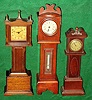 Lot of 3 Mini Tall clocks: 