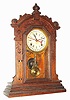 C. 1890, Waterbury Clock Co., 8-day time/strike calendar mantel clock.