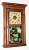 C.1845, E. C. Brewster and Co.?, 30-hour iron backplate movement shelf clock.