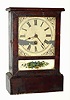 C.1880, Ansonia Clock Co., COTTAGE, model, one day time only, mahogany veneered case.