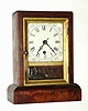 C.1885, Wm. L. Gilbert ROSE GILT Cottage, 30 hour timepiece, with restorations.