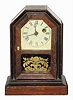 C.1865 Atkins Clock Co., Bristol, Conn, 30-hour cottage timepiece.