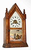 C.1860, Jerome and Co., (New Haven Clock Co.), 30-hour time/alarm steeple clock.