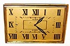 C.1920, Elgin Watch Co, 8-day jeweled lever desk clock, in a rectangular Deco style case with raised and gilt Roman numerals.