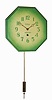 C.1935, Gilbert Clock Co., US Depression era wall timepiece, made with a German 8-day movement.