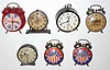 Mixed lot of seven alarm clocks,