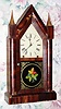 C.1885, New Haven Clock Co., 8-day time/strike steeple clock.