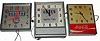 [Three items] Mixed lot of 3 metal case advertising 110v wall clocks.