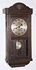 C.1910, German, 8-day time and strike box style wall clock.