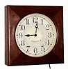 C.1915, E. Howard and Co., Oak slave clock case now with a "Synchron" electric movement, 110v.