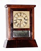 C.1870, Seth Thomas Clock Co., Mini Cottage timepiece, one day, in a mahogany chisel bottom case.