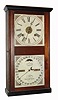 C.1874, Ithaca Calendar Clock Co., "No. 10 Farmer's", 8-day time/strike/alarm calendar mantel clock.