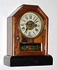 C.1879, Seth Thomas, [Thomaston], mini oct top cottage clock, with type E movement, 1-day, time and alarm.