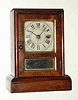 C.1868, Seth Thomas, Flat top, Mini Cottage, time only, in a rosewood case, 1-day.