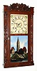 C.1832, Riley Whiting, Winchester, Conn., 30-hour time/strike wood movement shelf clock, mixed lot.