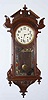 C.1886, New Haven Clock Co., "Regulator, C.C.", 8-day time/strike wall clock, with restorations.