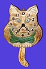 C.1948, Lux Clock Co., Inc, CAT novelty timepiece with moving eyes and tail pendulum.