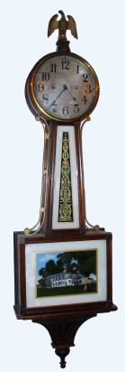 New Haven Clock Co., WILLARD model, banjo timepiece, 30 day, spring. C.1925. — Antique Clocks Price Guide