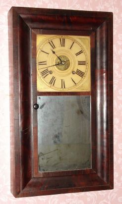 M. and W. Dyer, Savannah, GEO., 8-day, 2-wt, time and gong strike, OG shelf clock. C. 1840. — Antique Clocks Price Guide
