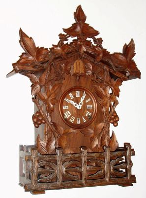 A. Frankfeld and Co., Philadelphia, shelf cuckoo, 8-day, spring driven, Waterbury movement, case with restoration to carvings. C.1870. — Antique Clocks Price Guide