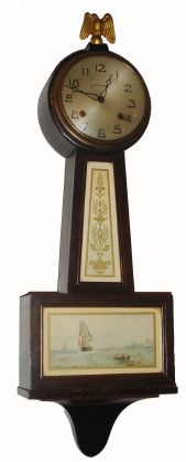 New Haven, WHITNEY model spring banjo, 8-day time and strike. C.1932. — Antique Clocks Price Guide