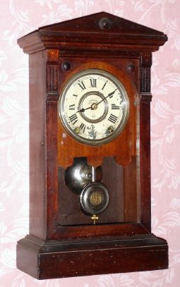 Seth Thomas Clock Co., "ATHENS" from the City series, walnut cased shelf clock, time and strike, 8-day. C.1880. — Antique Clocks Price Guide